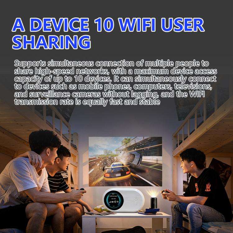 M10 Pro 4G LTE WiFi 6 Portable Wireless Router Mobile Hotspot with Color OLED Display(Blue)