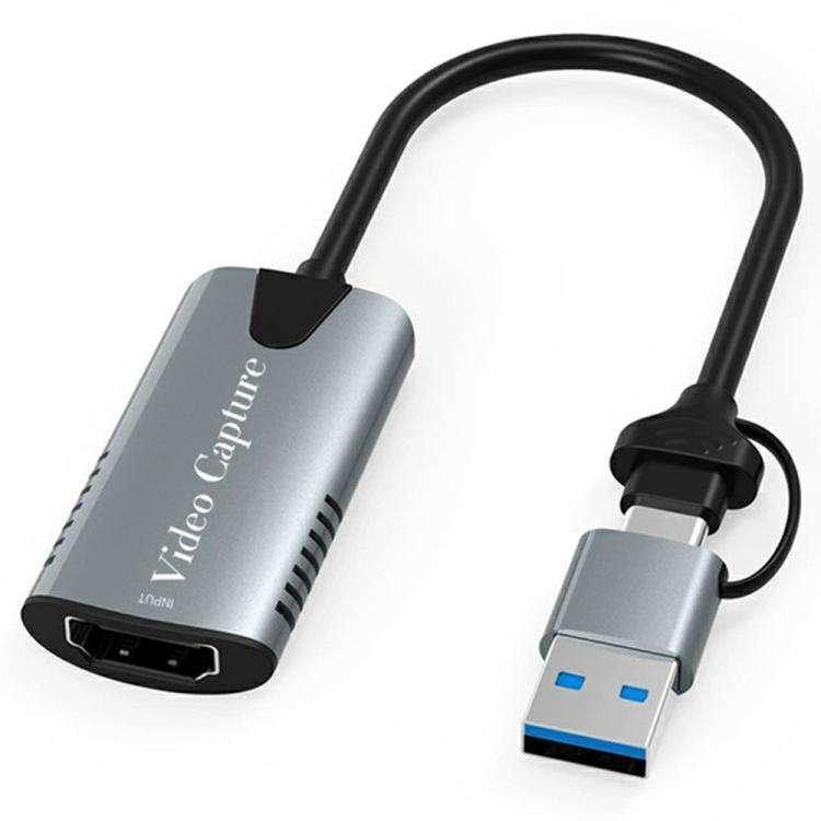 HU-04A 1080P 60Hz HDMI to Type-C / USB 2 in 1 Video Capture Card