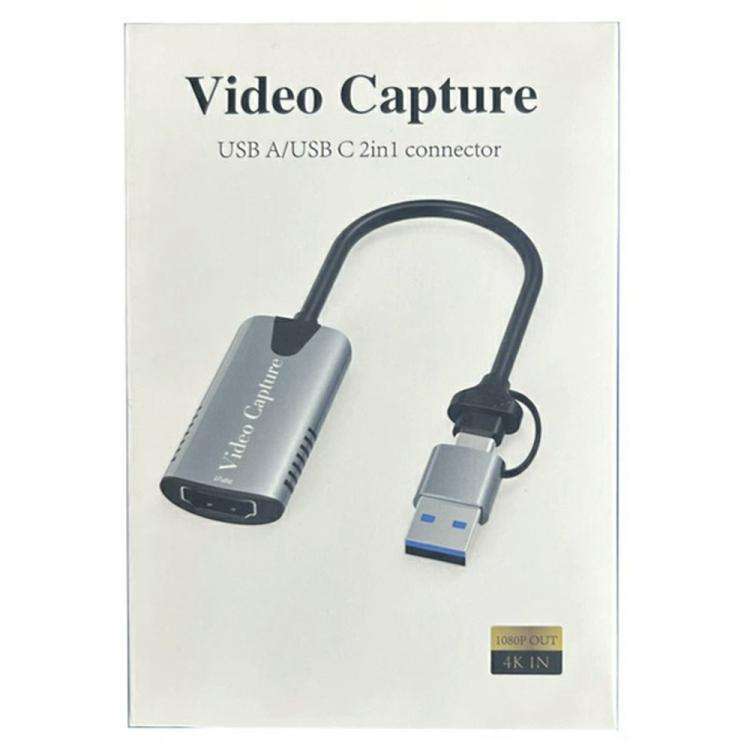 HU-04A 1080P 60Hz HDMI to Type-C / USB 2 in 1 Video Capture Card