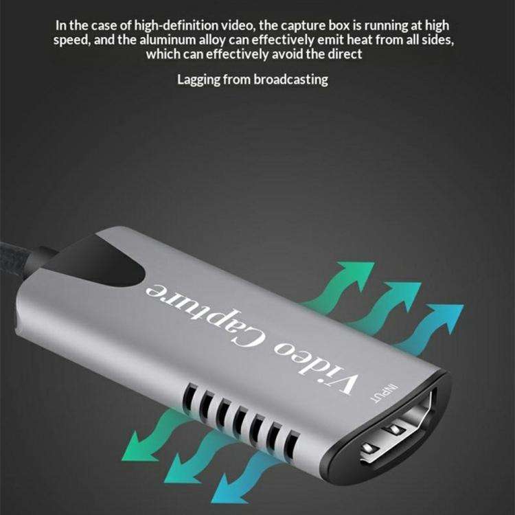 HU-04 USB 2.0 Video Capture Card 4K Input 1080P Output Converter