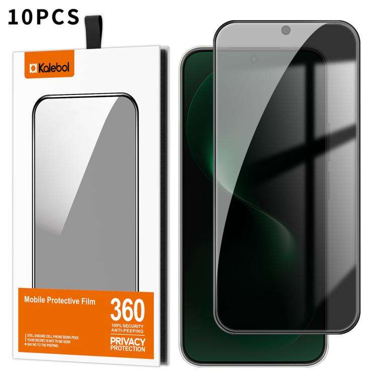 For Huawei nova 15 10pcs Kalebol High-Aluminum Screen-Printed Full-Coverage Black-Border Privacy ...