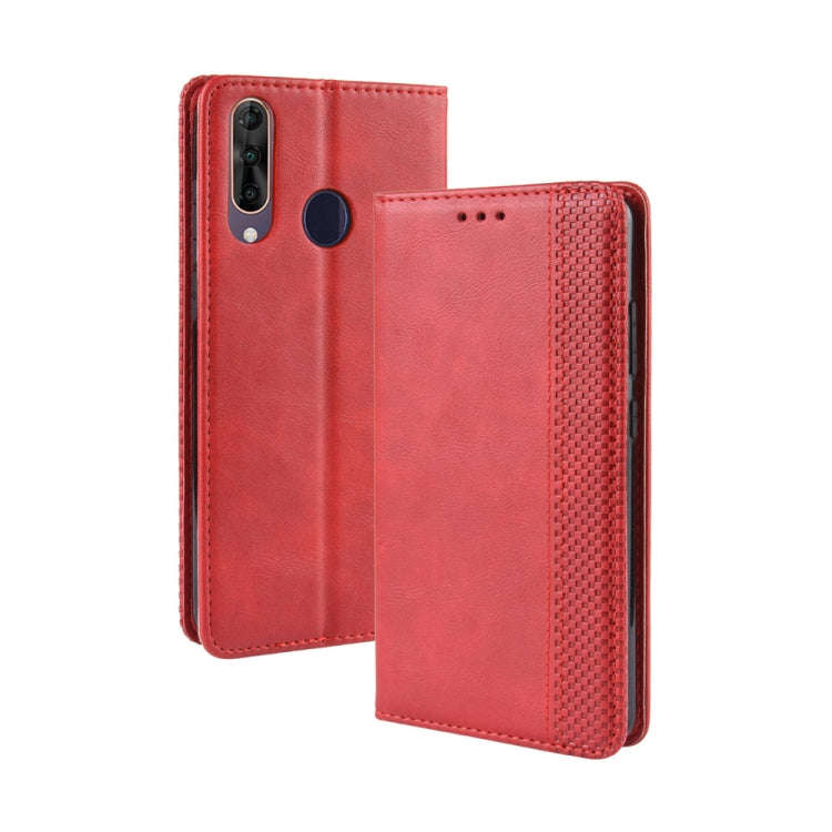 Magnetic Buckle Retro Crazy Horse Texture Horizontal Flip Leather Case for Wiko View3, with Holde...