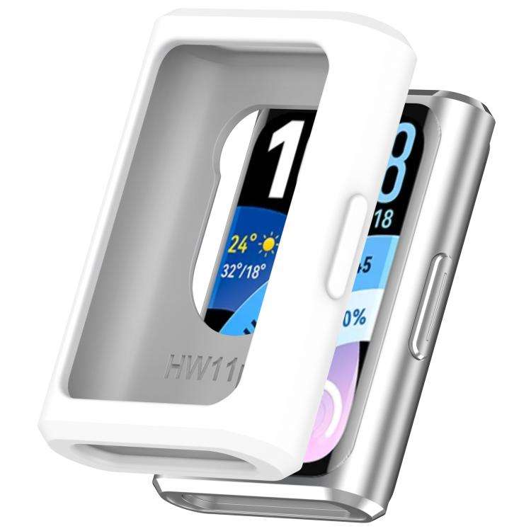 For Huawei Band 11 Pro / 11 Pro NFC Silicone Watch Protective Case(White)
