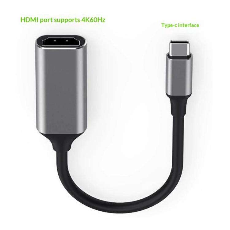 HC-61 HDMI Video Audio Sync Type-C to HDMI Cable 4K / 60Hz Adapter