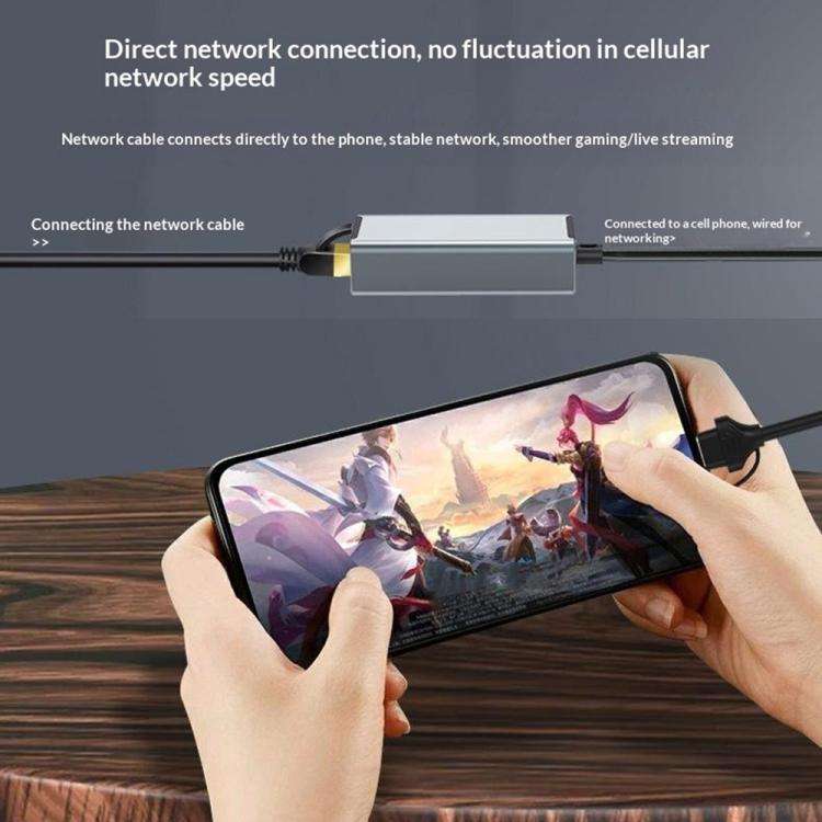 HC-72S USB-C / USB-A to RJ45 Ethernet Adapter 100Mbps Network Converter
