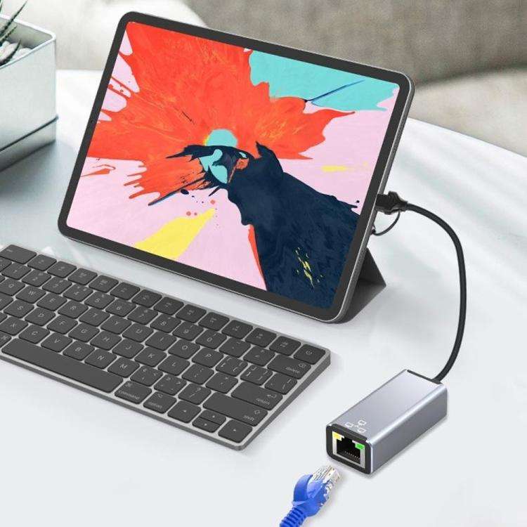 HC-72S USB-C / USB-A to RJ45 Ethernet Adapter 100Mbps Network Converter
