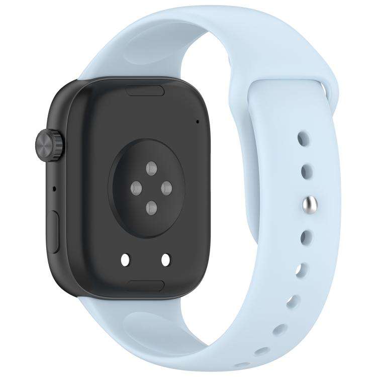 For Honor Watch X5i Reverse Buckle Solid Color Silicone Watch Band(Light Blue)