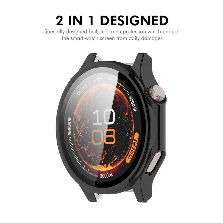For OnePlus Watch 4 ENKAY Hat-Prince Full Coverage Tempered Glass Film Integrated PC Watch Case(B...