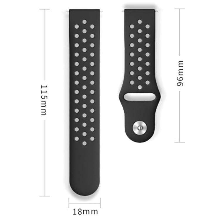 For Huawei Band 11 / Band 11 Pro Perforated Design Solid Color Reverse Buckle Silicone Watch Band...
