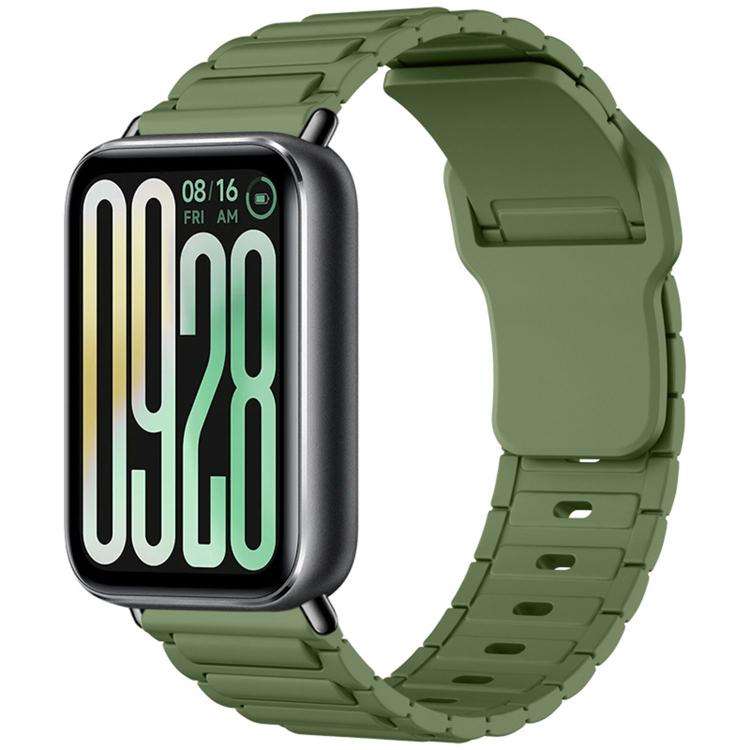 For Xiaomi Band  10 Pro / Redmi Watch 6 / 5 I-Shape Texture Reverse Buckle Silicone Watch Band(Cl...