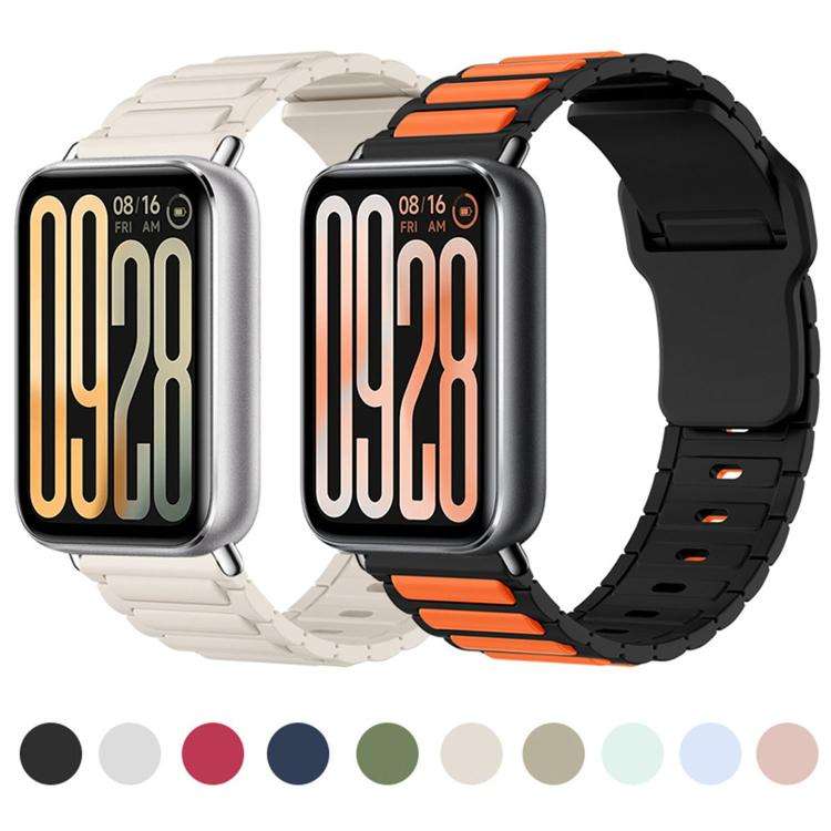 For Xiaomi Band  10 Pro / Redmi Watch 6 / 5 I-Shape Texture Reverse Buckle Silicone Watch Band(Cl...
