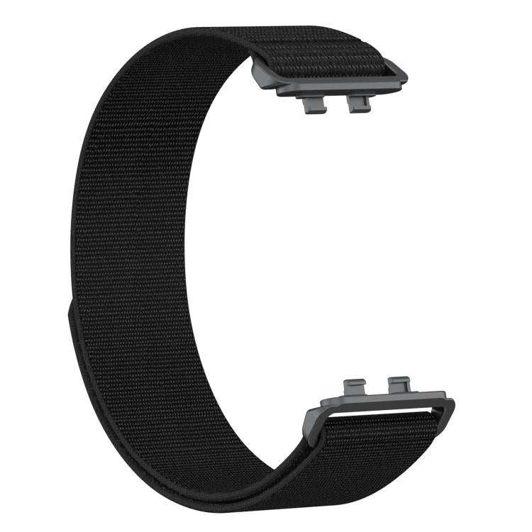 For Huawei Band 11 / Band 11 Pro Feather Light Round Tail Nylon Loop Metal Interface Watch Band(B...