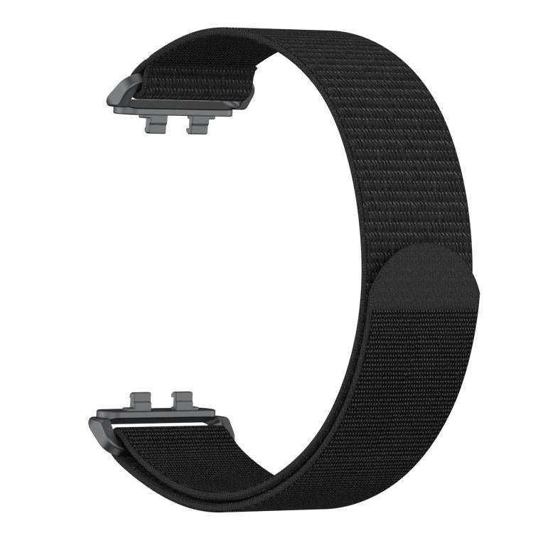 For Huawei Band 11 / Band 11 Pro Feather Light Round Tail Nylon Loop Metal Interface Watch Band(B...