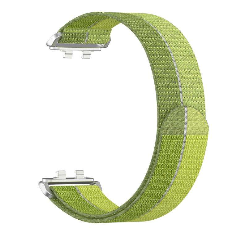 For Huawei Band 11 / Band 11 Pro Feather Light Round Tail Nylon Loop Metal Interface Watch Band(G...