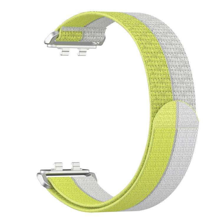 For Huawei Band 11 / Band 11 Pro Feather Light Round Tail Nylon Loop Metal Interface Watch Band(Y...