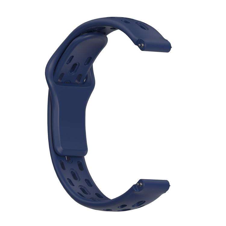 For Huawei Band 11 / Band 11 Pro Reverse Buckle Flat Perforated Breathable Silicone Watch Band(Mi...