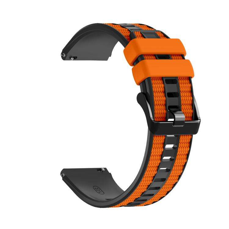 For Huawei Watch GT 5 Pro 46mm Spring Bar Style PC Watch Case Integrated Two Color Silicone Watch...