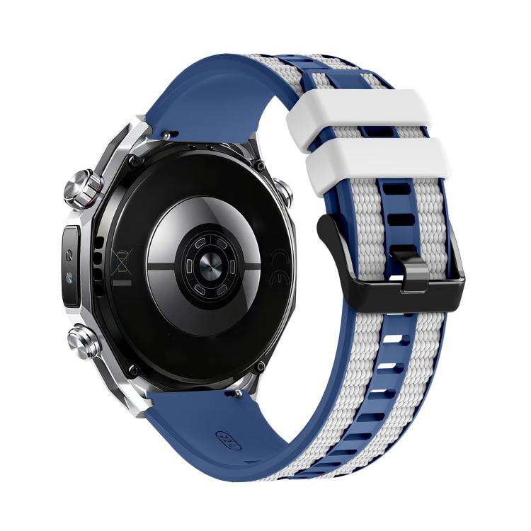 For Huawei Watch GT 5 Pro 46mm Spring Bar Style PC Watch Case Integrated Two Color Silicone Watch...