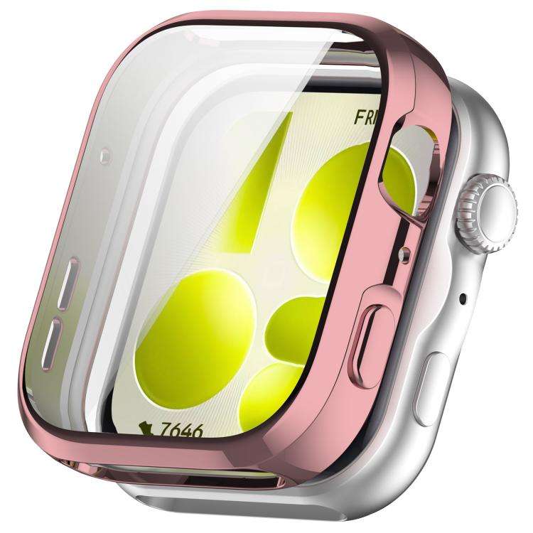 For Huawei Watch Fit 5 Pro Electroplated TPU Full Coverage Watch Protective Case(Pink)