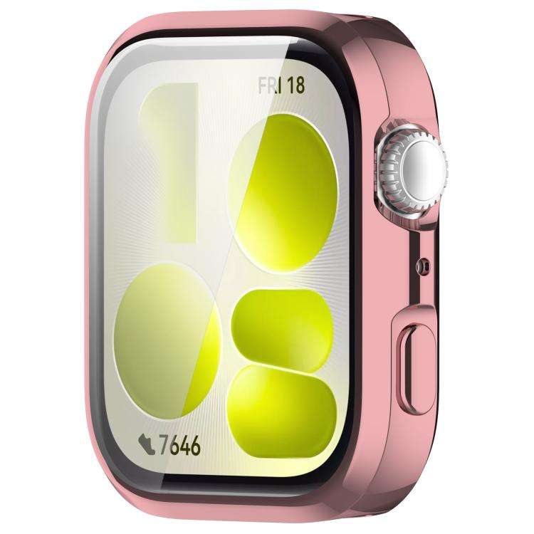 For Huawei Watch Fit 5 Pro Electroplated TPU Full Coverage Watch Protective Case(Pink)