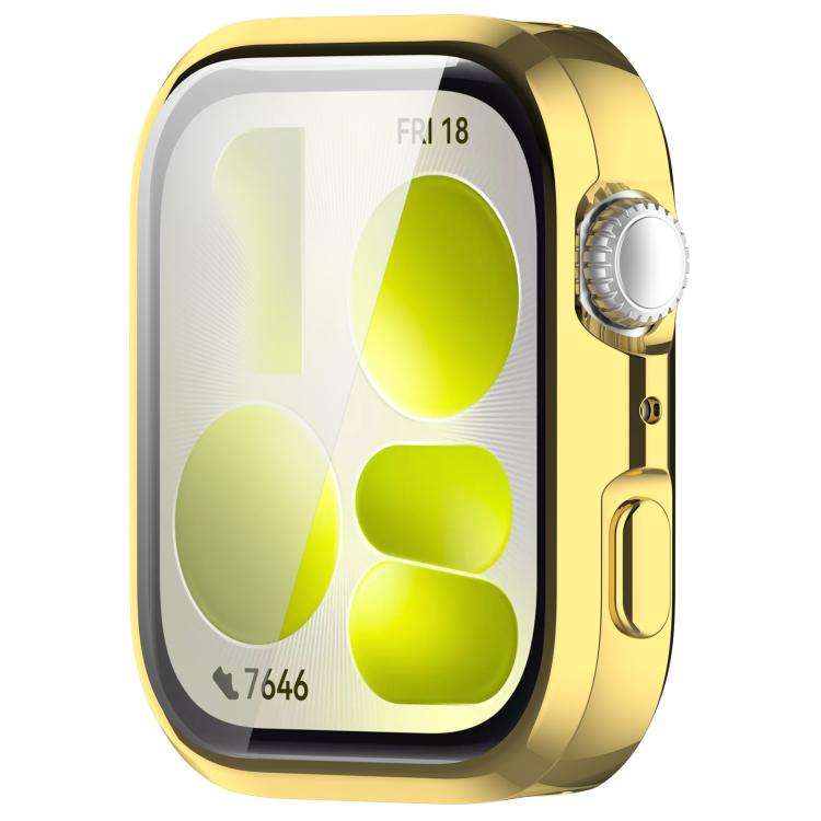 For Huawei Watch Fit 5 Pro Electroplated TPU Full Coverage Watch Protective Case(Gold)