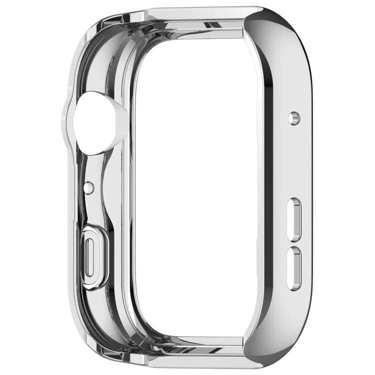For Huawei Watch Fit 5 Pro Half Coverage Hollow PC Watch Protective Case(Silver)