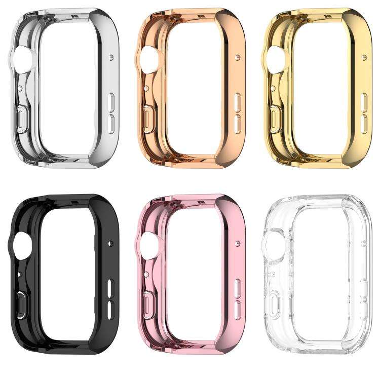 For Huawei Watch Fit 5 Pro Half Coverage Hollow PC Watch Protective Case(Silver)