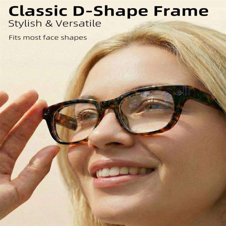 G600Pro 13MP AI Smart Glasses, Support Bluetooth Call / Intelligent Translation(Tortoiseshell Color)