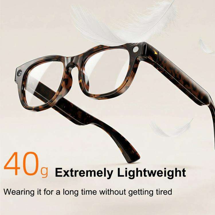 G600Pro 13MP AI Smart Glasses, Support Bluetooth Call / Intelligent Translation(Tortoiseshell Color)