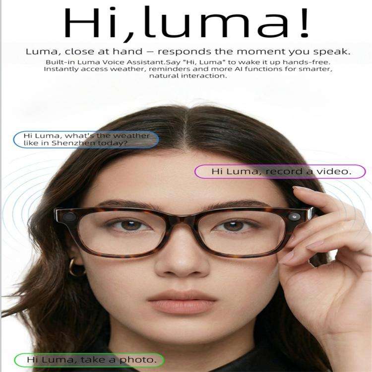 G600Pro 13MP AI Smart Glasses, Support Bluetooth Call / Intelligent Translation(Tortoiseshell Color)