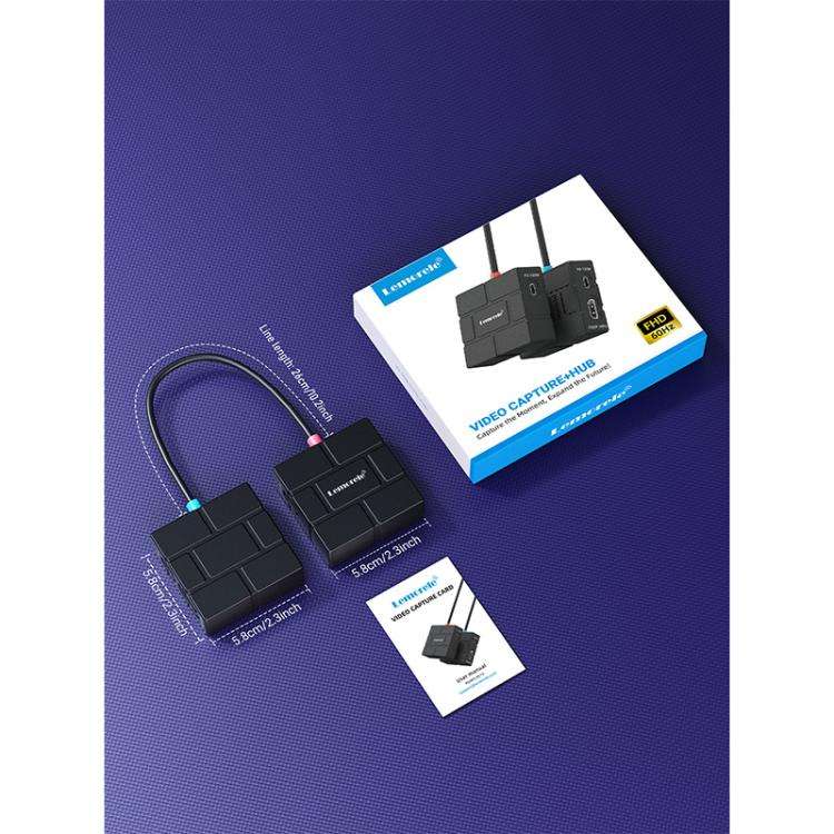 Lemorele AC12 Mini HDMI Capture Card, Type-C Low Latency Loopout Plug and Play