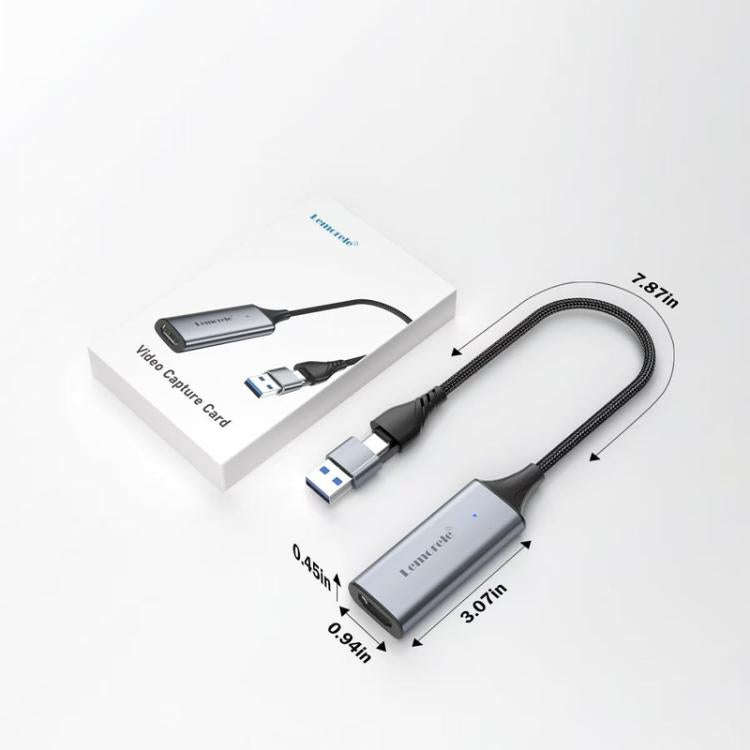 Lemorele AC05 4K HDMI Video Capture Card For Live Streaming and Recording