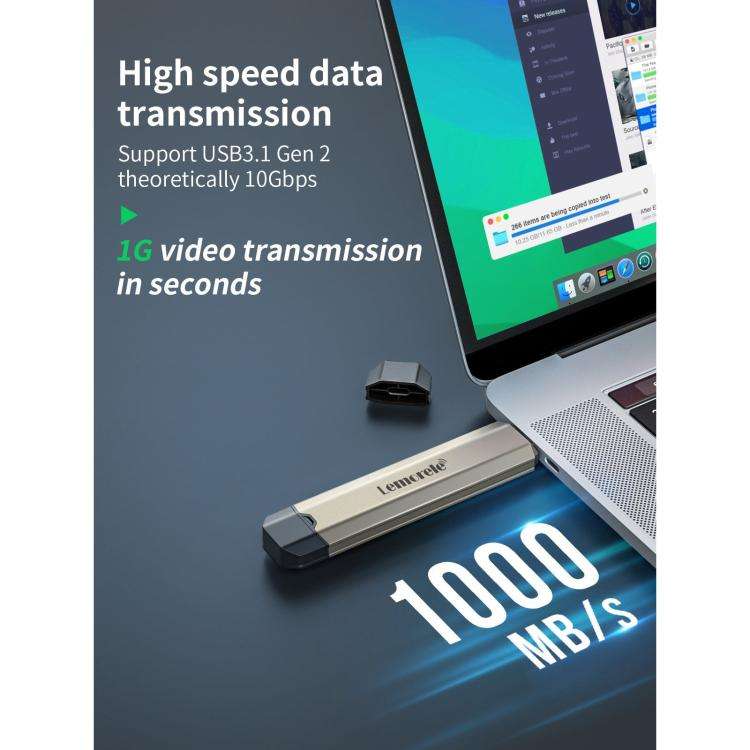 Lemorele SD3L M.2 NVMe SSD M Key PCIe External Tool-Free SSD Enclosure