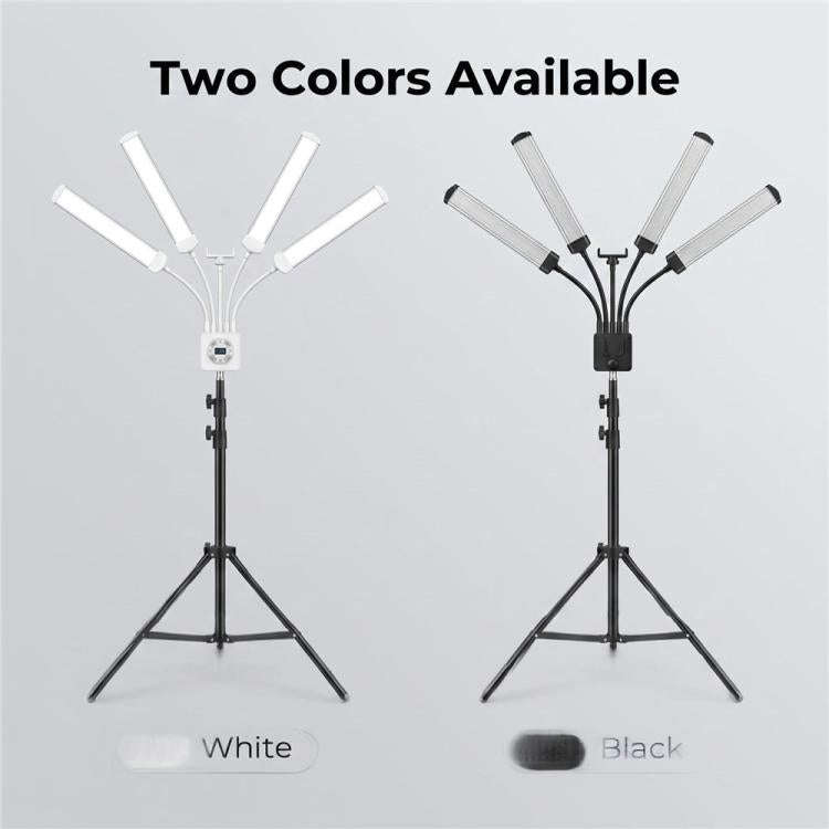 HD-150XJ 3200K-5600K Adjustable Remote Control 65W LED Photography Light 4-Arm Fill Light, Plug:E...