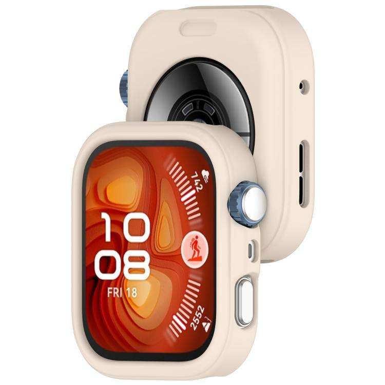 For Huawei Watch Fit 5 Pro Silicone Watch Protective Case(Ivory White)