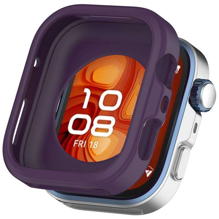 For Huawei Watch Fit 5 Pro Silicone Watch Protective Case(Smoky Purple)