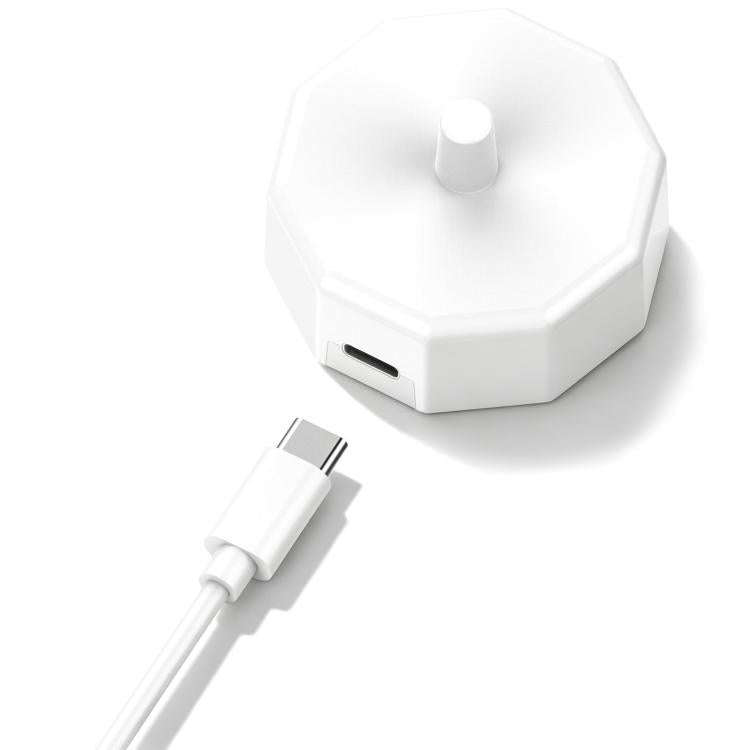 For AquaSonic Black / Vibe Pro Smart Toothbrush Charging Cable Charger Base(White)