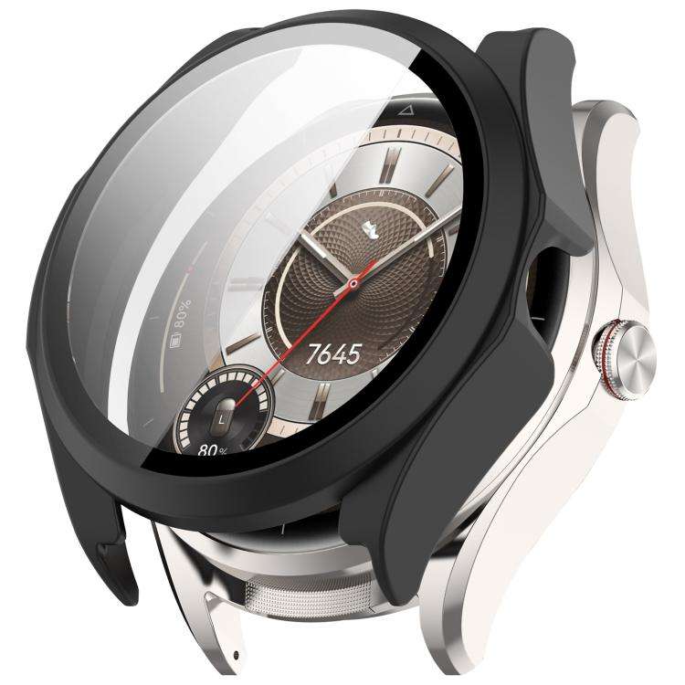 For Huawei Watch Buds 2 Tempered Glass Film Integrated PC Watch Protective Case(Matte Black)