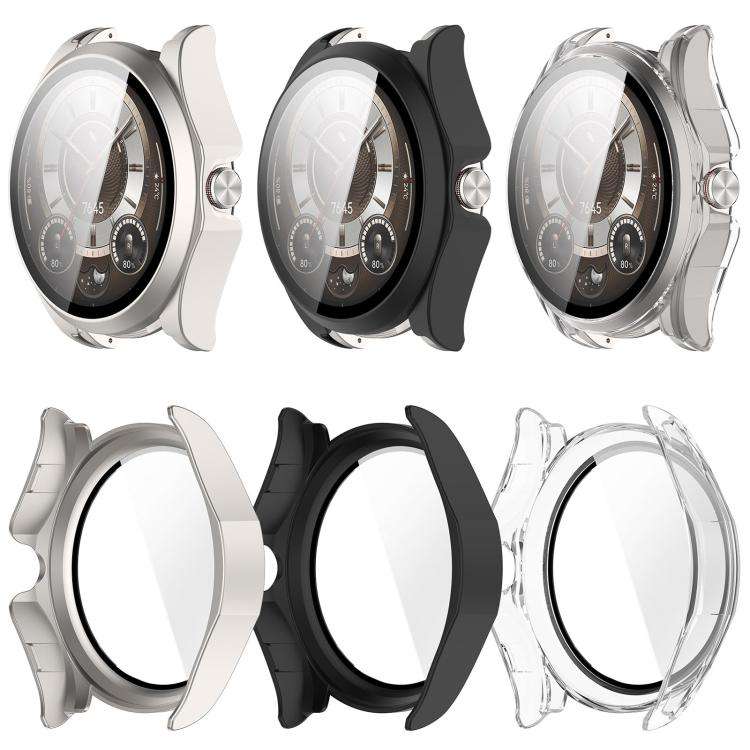 For Huawei Watch Buds 2 Tempered Glass Film Integrated PC Watch Protective Case(Matte Black)
