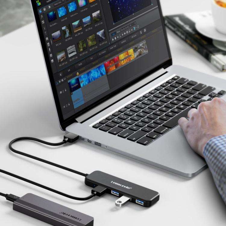 Lemorele TC55 4-In-1 Type-C Hub HDMI-compatible 100W PD Adapter