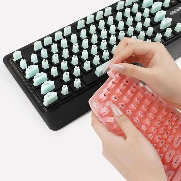 Keycaps for Typing with Long Nails(White)