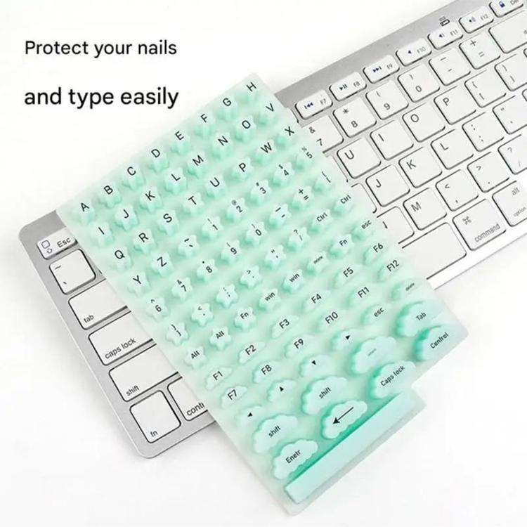 Keycaps for Typing with Long Nails(White)
