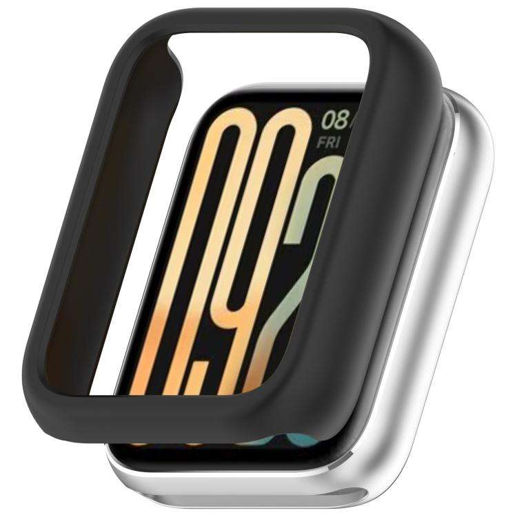 For Xiaomi Smart Band 10 Pro Half Coverage Hollow PC Watch Protective Case(Black)