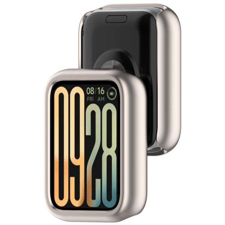 For Xiaomi Smart Band 10 Pro Half Coverage Hollow PC Watch Protective Case(Starlight)