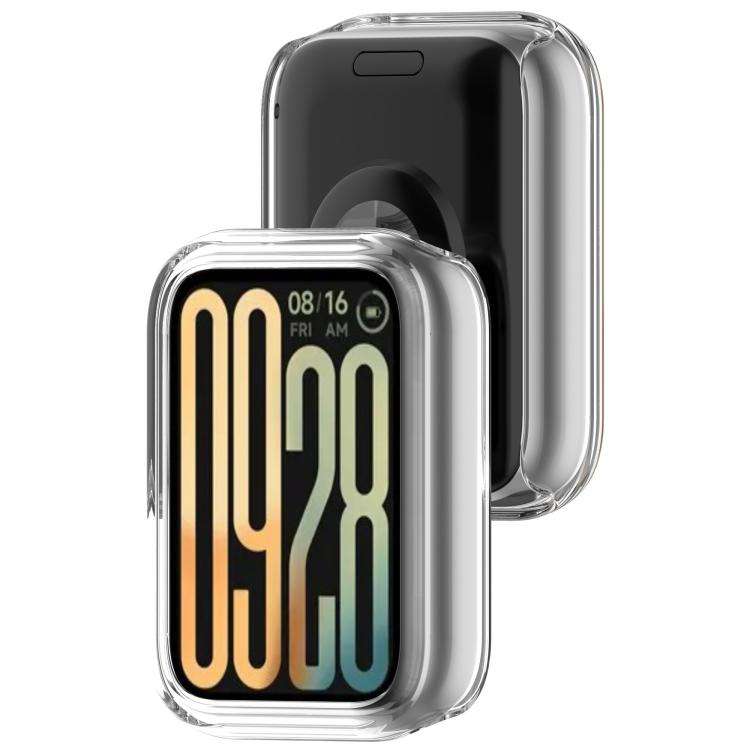 For Xiaomi Smart Band 10 Pro Half Coverage Hollow PC Watch Protective Case(Transparent)
