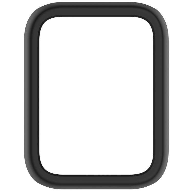 For Xiaomi Smart Band 10 Pro Ceramic Half Coverage Hollow PC Watch Protective Case(Black)