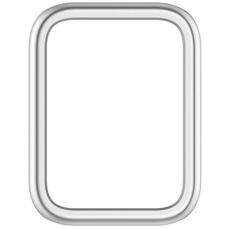 For Xiaomi Smart Band 10 Pro Ceramic Half Coverage Hollow PC Watch Protective Case(Silver)