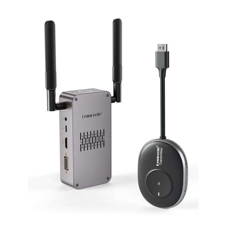 Lemorele Q5R18 USB One-Click Wireless HDMI-compatible Transmitter for Presentations, Plug: EU Plug