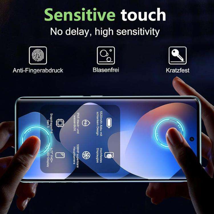 For Redmi Note 15 Pro+ 5G Global 163.3mm 10pcs Kalebol Full Glue Version Curved Full-Coverage Ant...