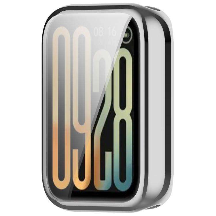 For Xiaomi Smart Band 10 Pro Electroplated TPU Full Coverage Watch Protective Case(Silver)